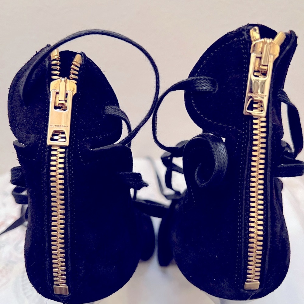 Burberry Black Strappy Gladiator Heels - Picture 6 of 10